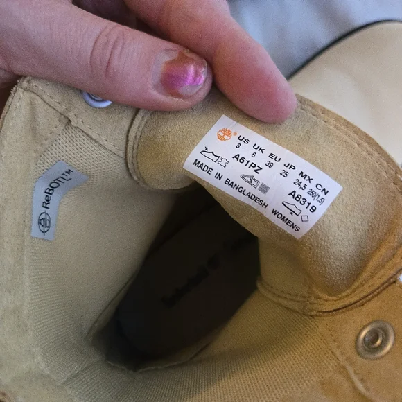 Timberland Everleigh 6-Inch Lace-Up Boot Women's Light Yellow Combat Boots - Picture 3 of 9